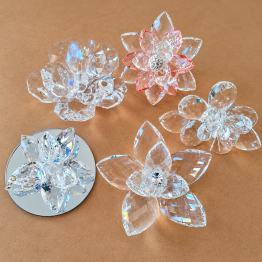 Bomboniera fiori e farfalle in cristallo grandi in offerta