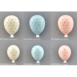 Bomboniera palloncino grande con led da parete