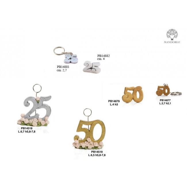 Bomboniera segnaposto clip anniversario