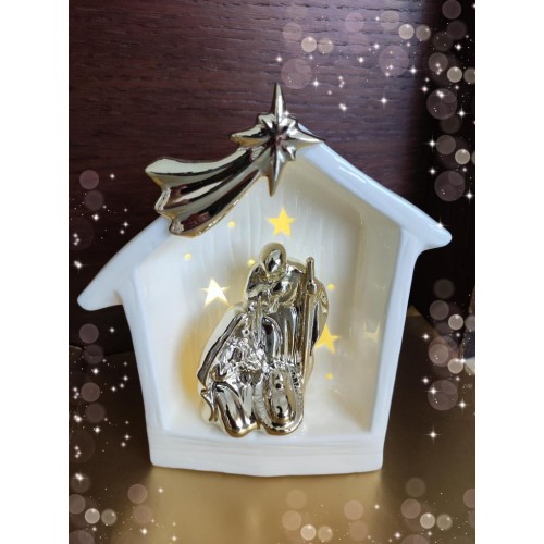 natività porcellana con led