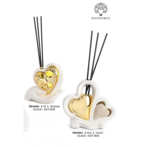 profumatore mano con cuore oro led profumatore mano con cuore oro led
