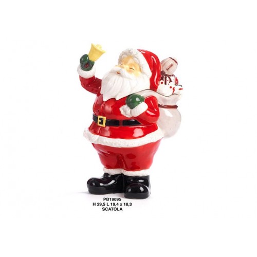 scatola babbo natale in ceramica