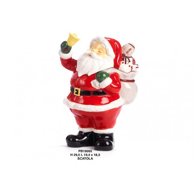 scatola babbo natale in ceramica Scatola babbo natale in ceramica