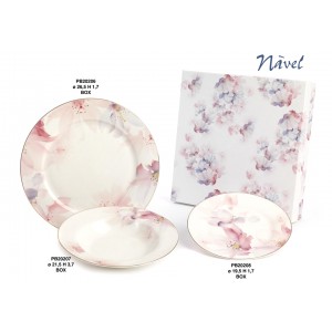 set piatti fiori navel