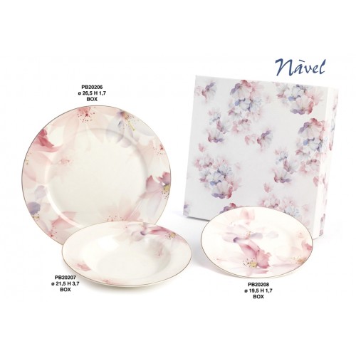 set piatti fiori navel set piatti fiori navel