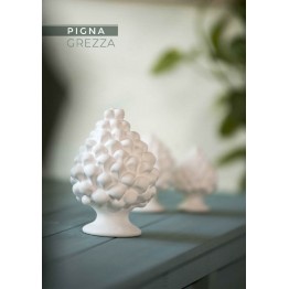 Bomboniera pigna bianca grezza