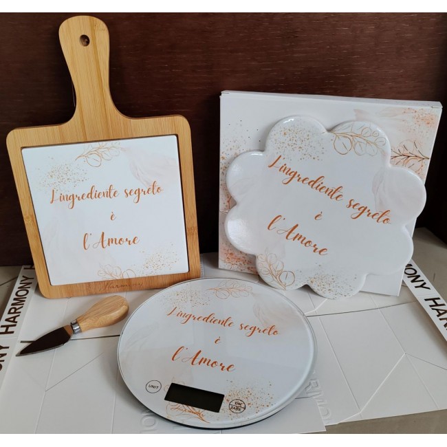 bomboniera matrimonio utile harmony bilancia tagliere Bomboniera matrimonio utile harmony bilancia tagliere