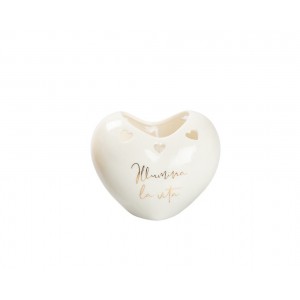 cuore con candela profumata harmony