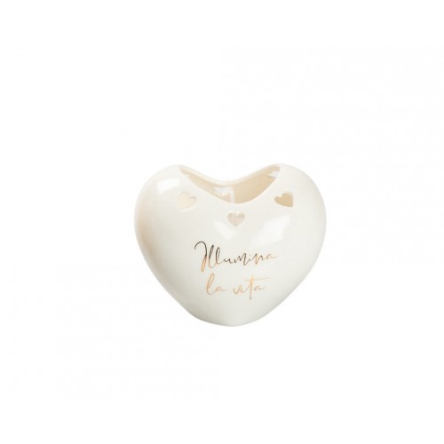 cuore con candela profumata harmony