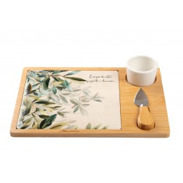 tagliere grande con porta salse harmony