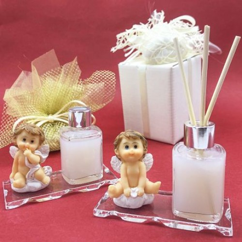 profumatore vetro con angelo profumatore vetro con angelo