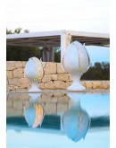 pomo pumo lampada bianco