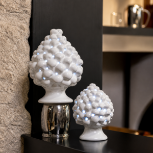Bomboniera pigna con led piccola