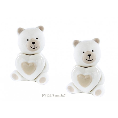 orsetto seduto in porcellana  orsetto seduto in porcellana