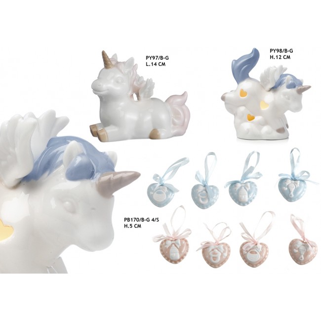 Bomboniera unicorno con led