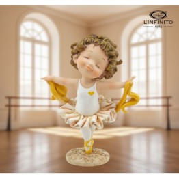 ballerina spiritosa in resina 