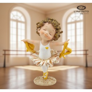 ballerina spiritosa in resina 