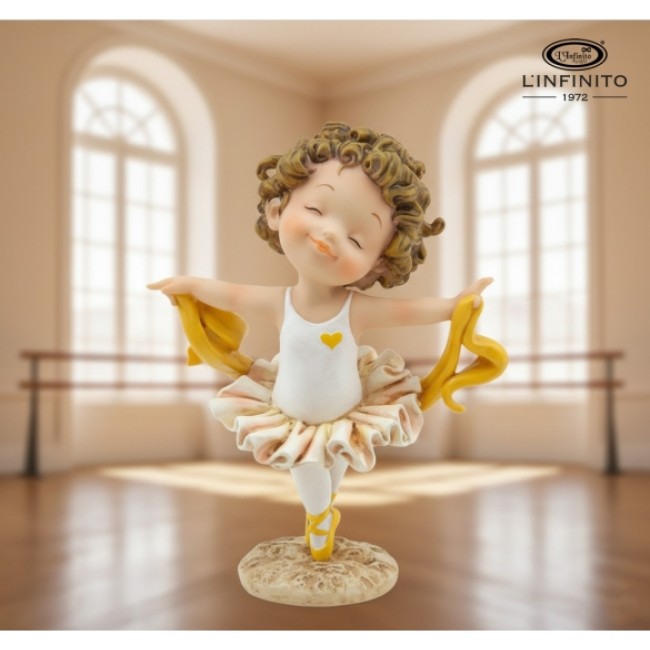 ballerina spiritosa in resina