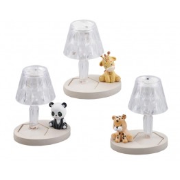 Bomboniera piccola lampada con baby animaletti