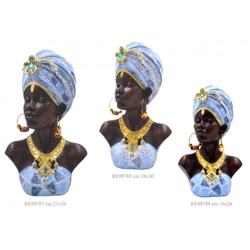 mezzo busto donna africana