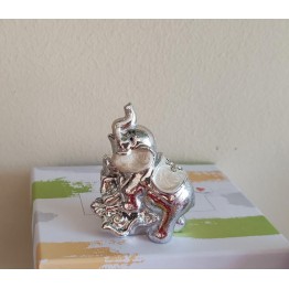 elefante in resina effetto madreperla