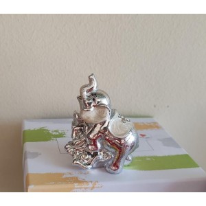 elefante in resina effetto madreperla