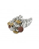 cornucopia con frutta e soldi cornucopia con frutta e soldi