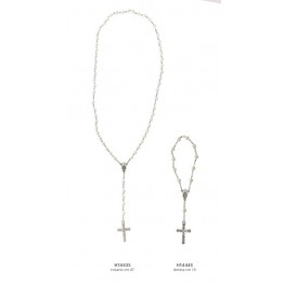 rosario con perle e strass