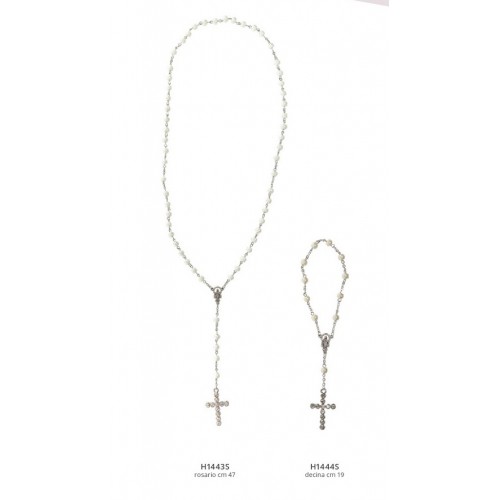 rosario con perle e strass rosario con perle e strass