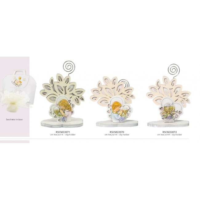 Bomboniera clip albero comunione cresima