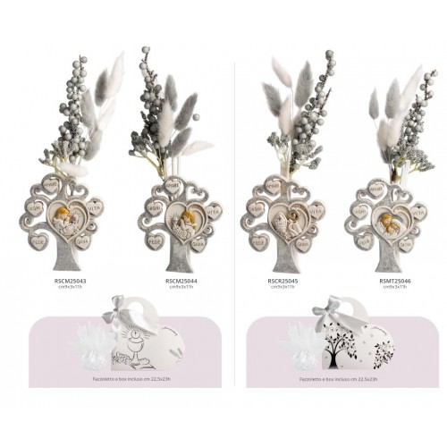 profumatore albero argento oro per comunione cresima