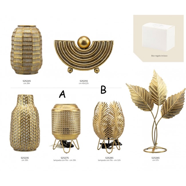 lampada in metallo oro harmony in offerta