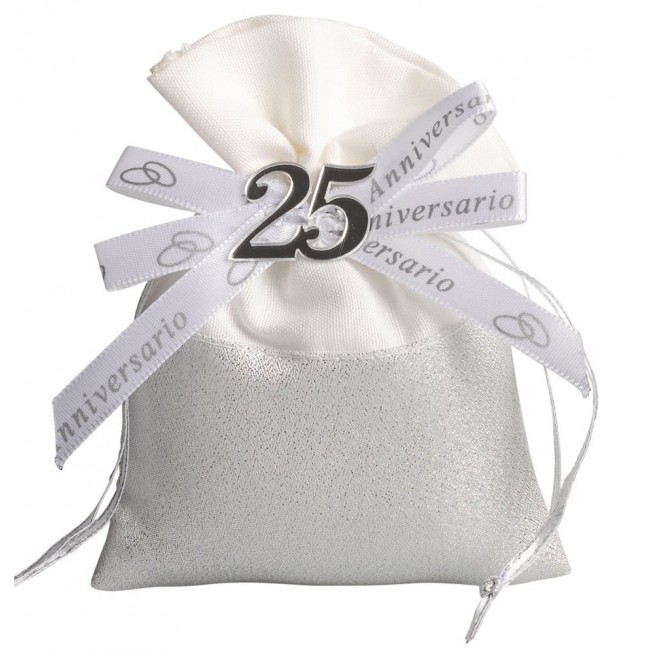 Bomboniera sacchetto portaconfetti segnaposto anniversario