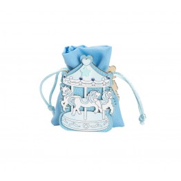portaconfetti in legno baby rosa celeste