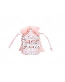 portaconfetti in legno baby rosa celeste
