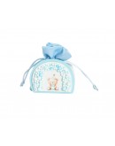 portaconfetti in legno baby rosa celeste