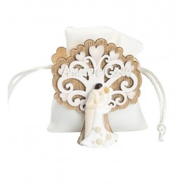 portaconfetti albero con sposi harmony