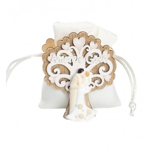 portaconfetti albero con sposi harmony