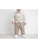 abito per bimbo senza giacca celeste beige cotone abito per bimbo senza giacca celeste beige cotone