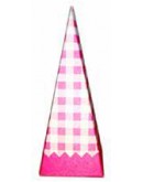 scatola portaconfetti cono rosa celeste