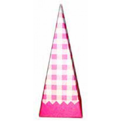 scatola portaconfetti cono rosa celeste