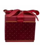 Scatola regalo in velluto 18,6x18,6x16,3