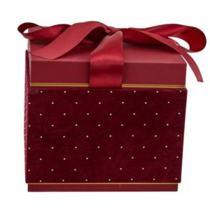 Scatola regalo in velluto 18,6x18,6x16,3