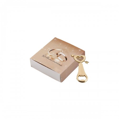 scatola degustazione confetti con apribottiglie per anniversario