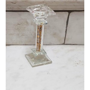 candeliere vetro con glitter harmony