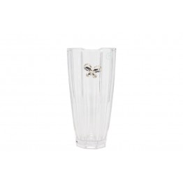vaso vetro con farfalla cristallo harmony