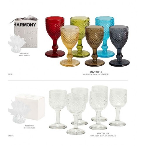 set bicchierini liquore harmony colorati set bicchierini liquore harmony colorati