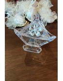 Alzatina Scatola triangolare con fiore cristallo harmony 