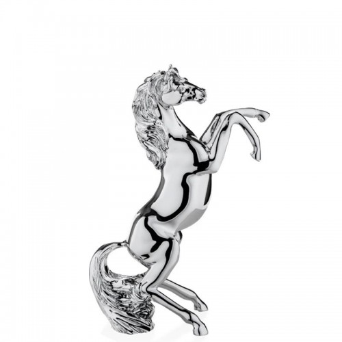 cavallo in resina argentata  cavallo in resina argentata