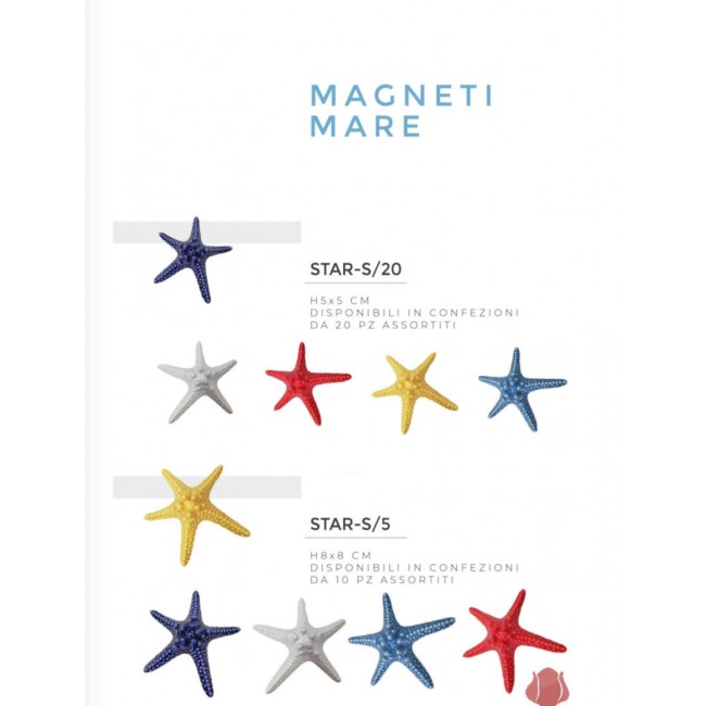 Bomboniera magnete stella marina 8cm Bomboniera magnete stella marina 8cm
